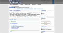 Desktop Screenshot of creer-un-site-gratuitement.fr