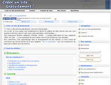 Tablet Screenshot of creer-un-site-gratuitement.fr